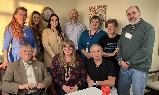 Ukrainian professionals visit with LFS experts.