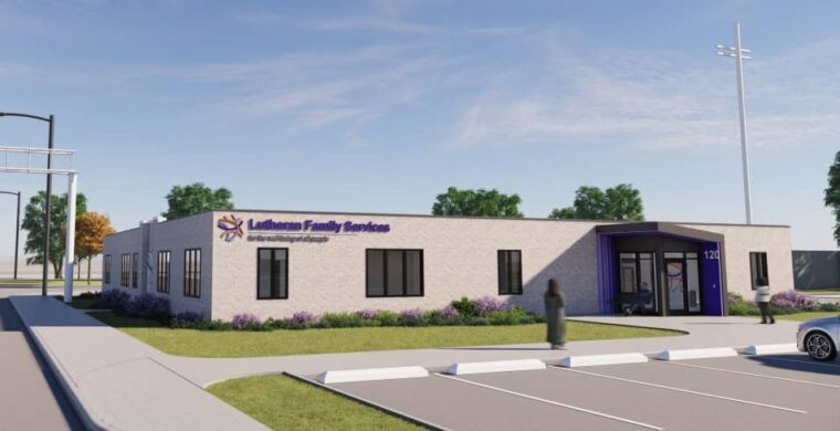 Clifford Johnson Center For Families in North Platte new building rendering.